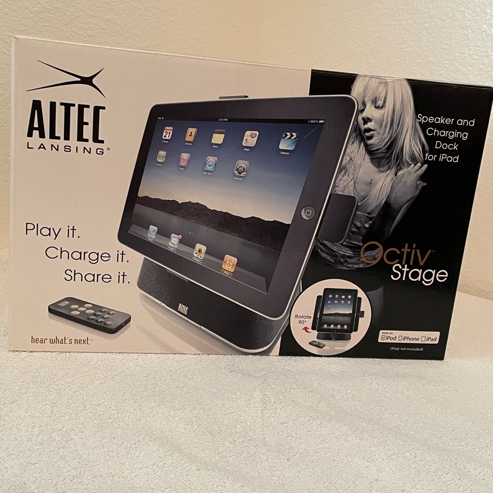 Speaker and Charging Dock For iPad By Altec Lansing